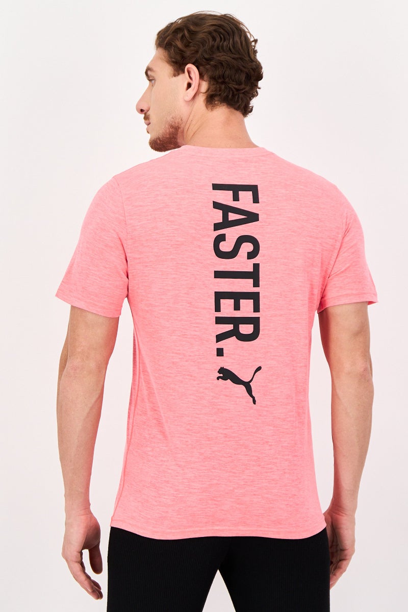 PUMA Men Sportswear Fit Short Sleeve Training T-Shirt, Bright Pink - Image 3